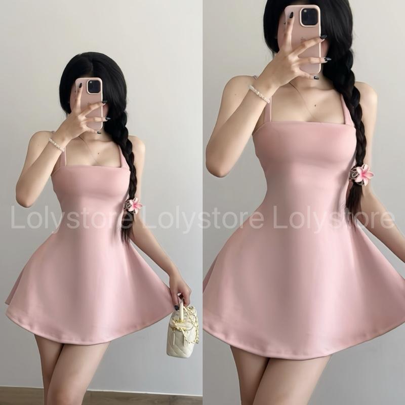 Đầm body nữ dáng ngắn chất Umi mịn mát kiểu dáng đơn điệu sang chảnh Lolystore dress women XY749 | BigBuy360 - bigbuy360.vn