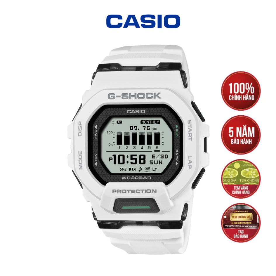 Đồng Hồ Casio G-Shock GBD-200-7DR Kết Nối Bluetooth - Hàng Chính Hãng