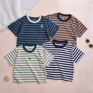 Áo thun bé trai Gạo's Style áo cộc tay cotton bé trai và bé gái mịn mát size từ 12-35kg