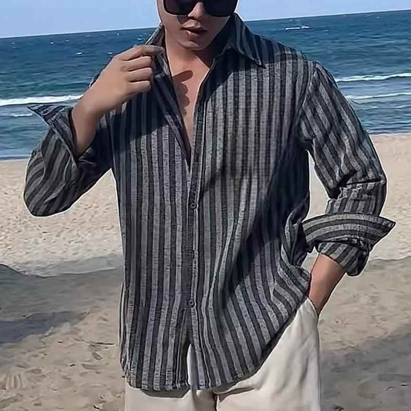 Áo Sơ Mi ALEXMAN A15 Cotton Form Rộng Không Túi Unisex Phong Cách Hè