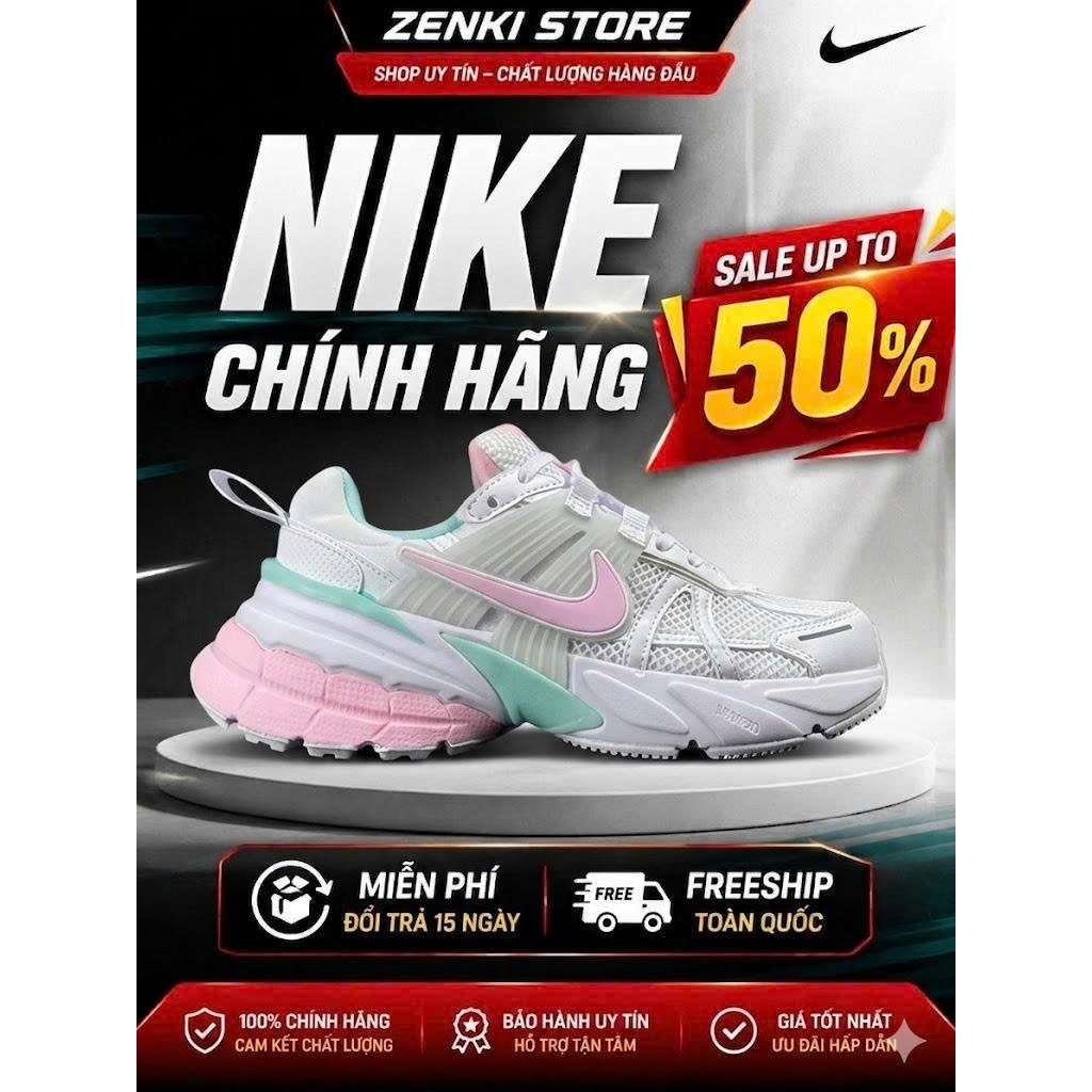 [ZENKI - Chính hãng] Giày Nike V2K Run White Pink