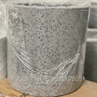 Chậu xi măng đá mài TRÒN 40*40