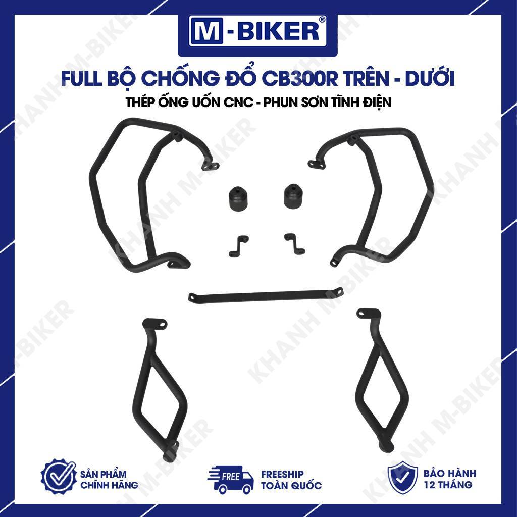 M-Biker | Chống đổ CB300R, Khung chống đổ CB300R kèm gù quây trên, Chống đổ CB300R quây dưới