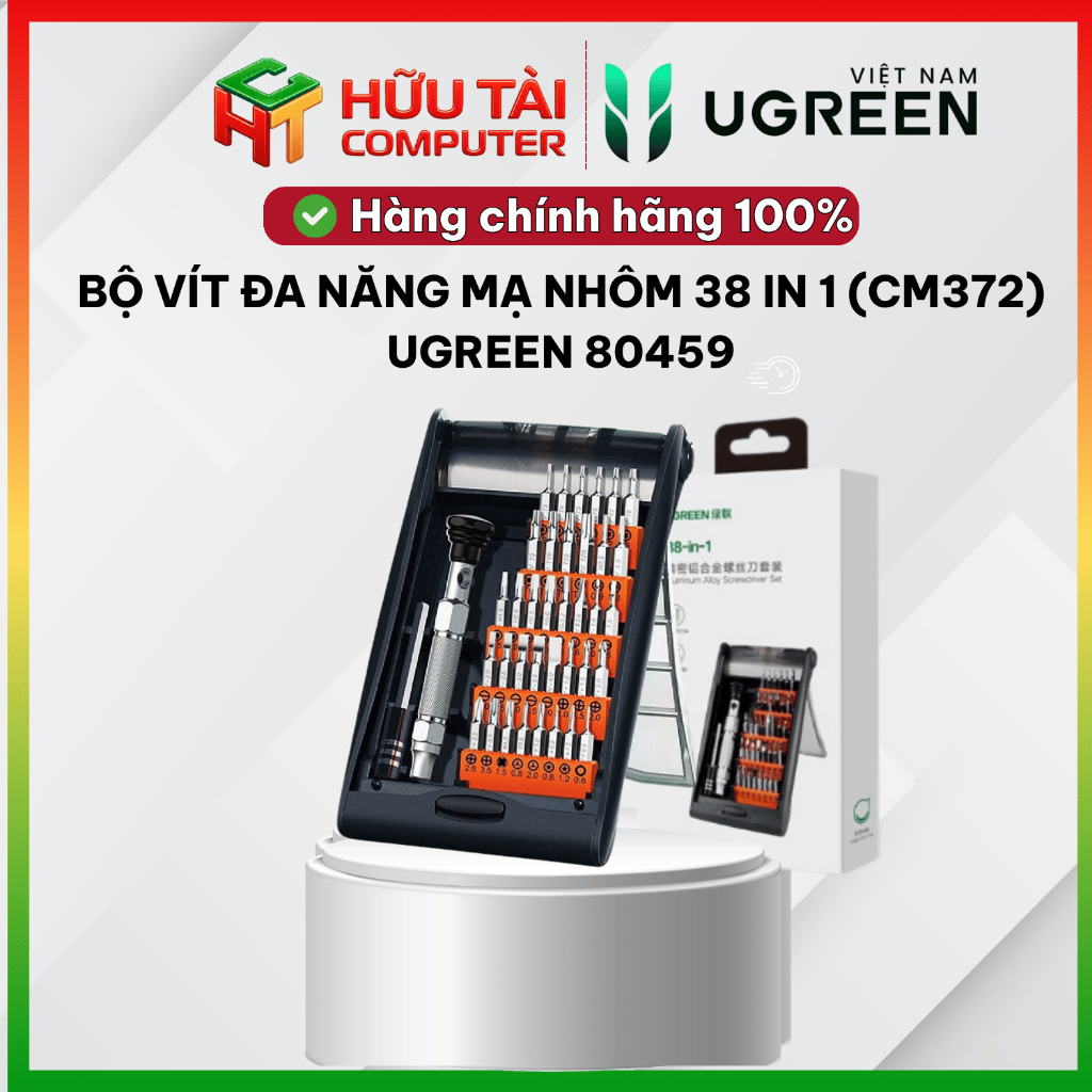 BỘ VÍT ĐA NĂNG MẠ NHÔM 38 IN 1 (CM372) UGREEN 80459