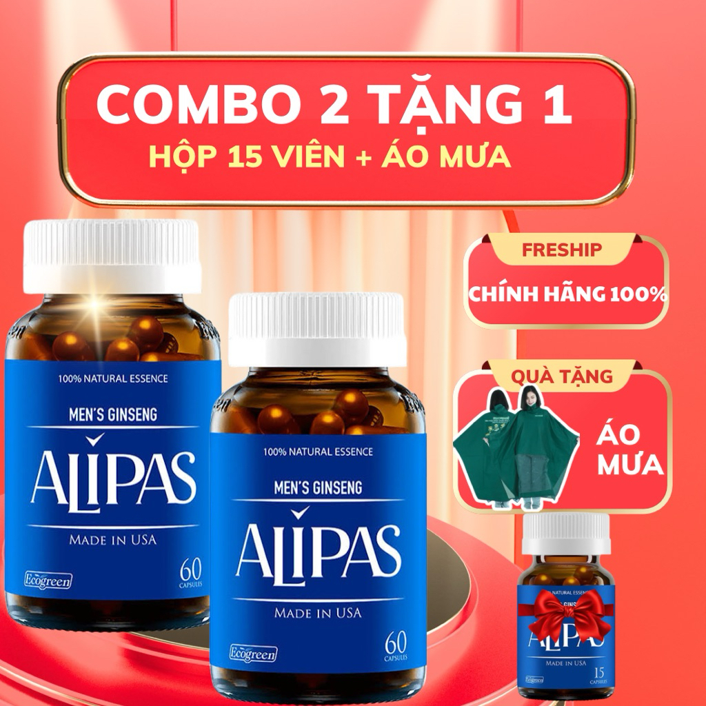 Sâm alipas hộp 30 / 60 viên ( Còn Nguyên tem tích điểm )