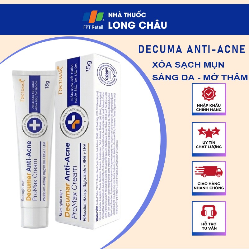 Kem Chấm Mụn Decumar ProMax Gel Giảm Sưng Viêm Mờ Thâm Sẹo 15g