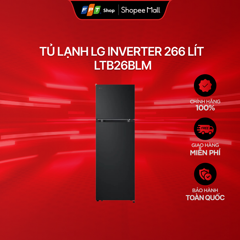 Tủ lạnh LG Inverter 266 lít LTB26BLM