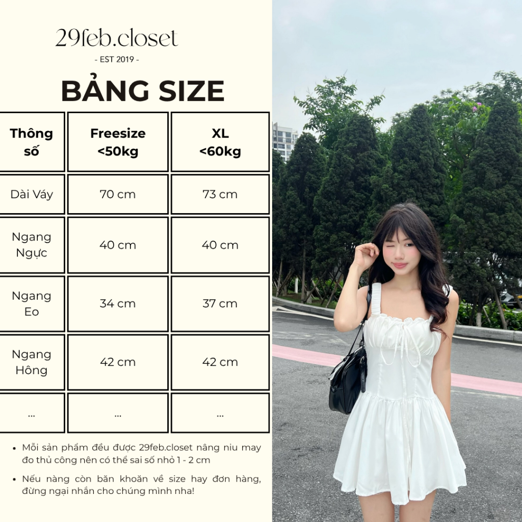 Váy xòe hai dây nhún ngực dễ thương, Váy hai dây dễ thương dành cho mùa hè - 29feb.closet - V252 | BigBuy360 - bigbuy360.vn