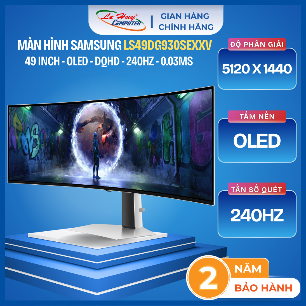Màn hình Gaming SAMSUNG Odyssey OLED G9 G93SD LS49DG930SEXXV (49 inch - OLED - DQHD - 0.03ms - Cong)