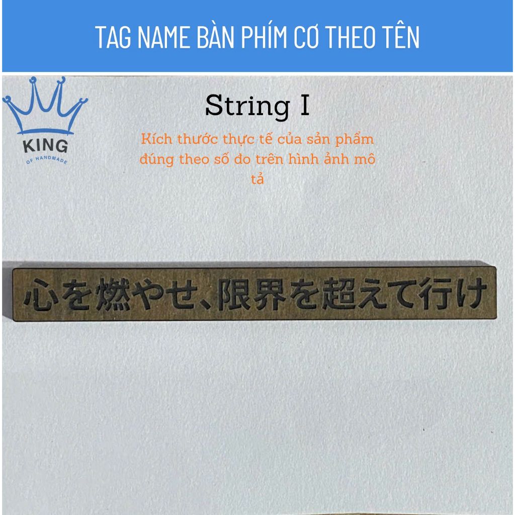 [Tag Name Keyboard Nhiều Kích Thước Bằng Mica] Tag Name cho bàn phím cơ khắc tên.