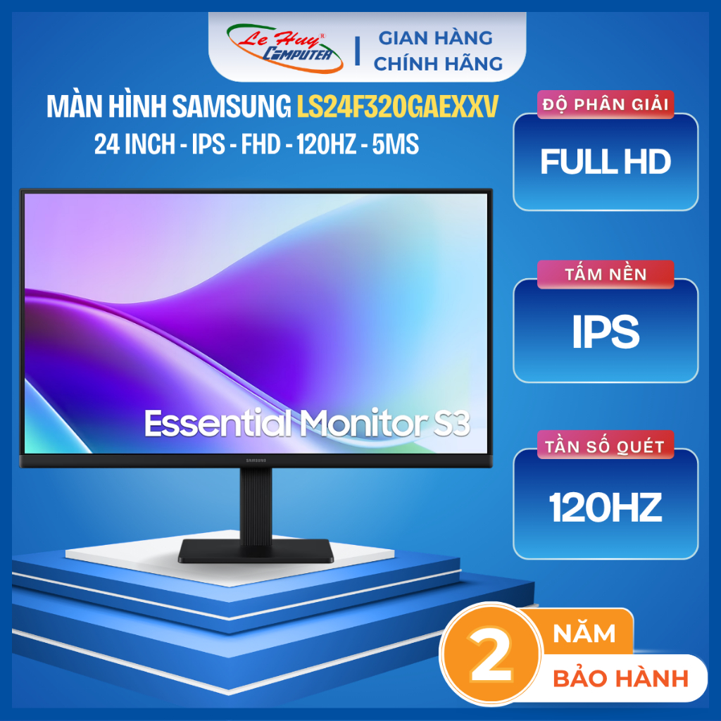 Màn Hình SAMSUNG S32GF LS24F320GAEXXV (24 inch - IPS - FHD - 120Hz - 5ms) - Hàng Chính Hãng