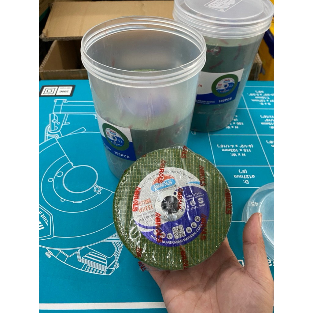 Đá cắt 100mm ABRAHD HẢI DƯƠNG ( 100 VIÊN/HÔP)