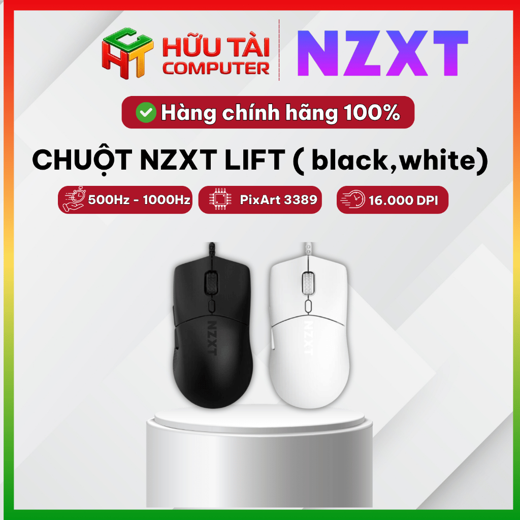 CHUỘT NZXT LIFT - BLACK & WHITE
