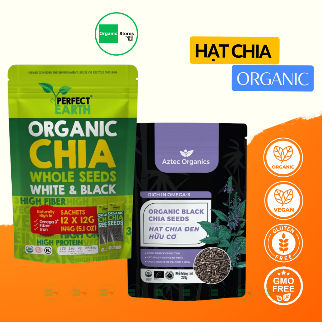 Hạt chia hữu cơ chia seeds Markal Bob's Perfect Aztec - Ăn Kiêng - Ăn Chay - Giảm Cân - Ăn thực dưỡng - OrganicStores