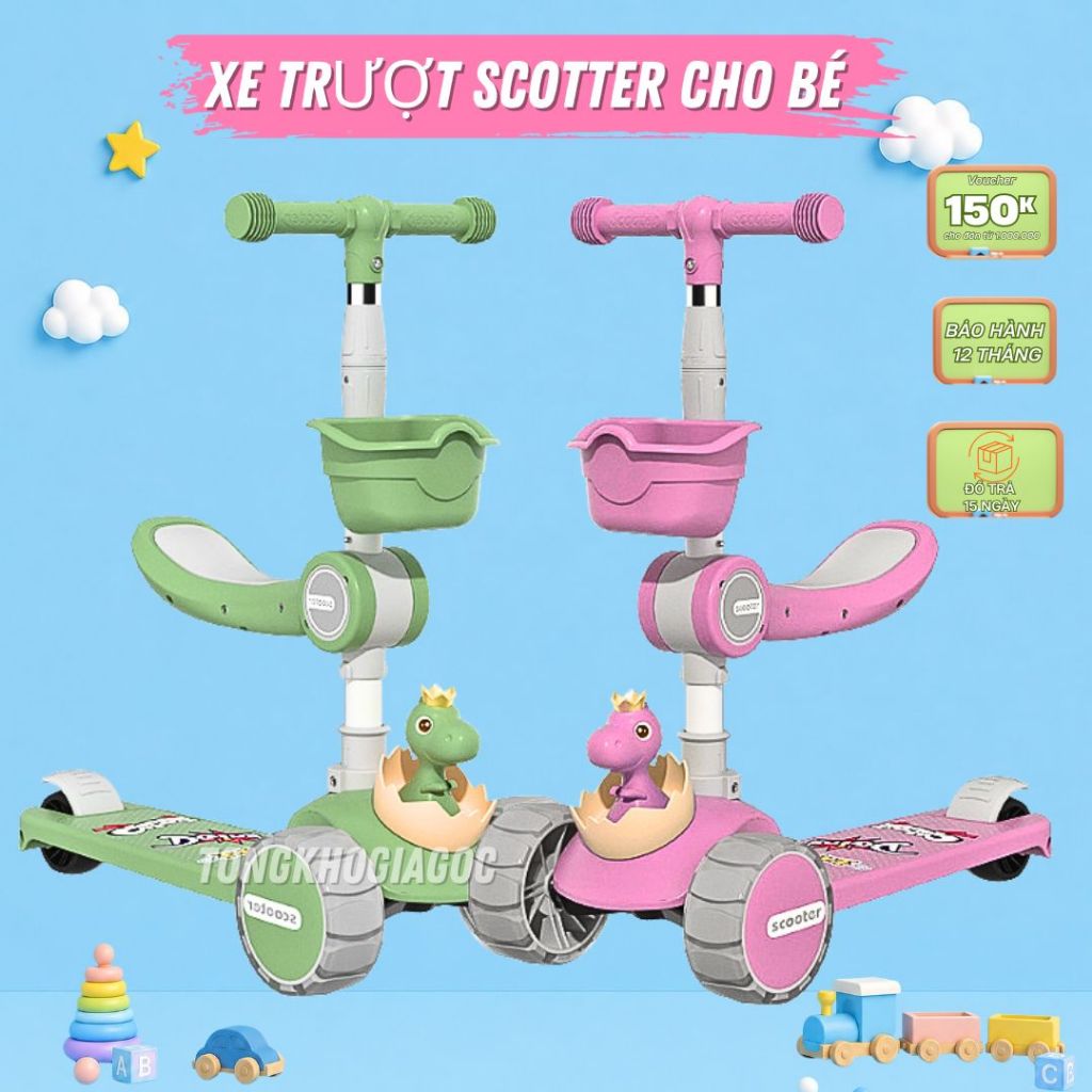 [MIỄN SÍP]Xe scooter cho bé, Xe trượt Scooter cho bé, trẻ em cao cấp.