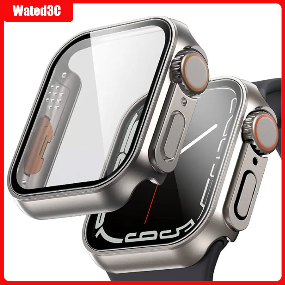 Vỏ PC cho iWatch Series 11 10 46mm 42mm Tấm bảo vệ màn hình cho iWatch Series 9 8 7 SE 45mm 44mm 41m
