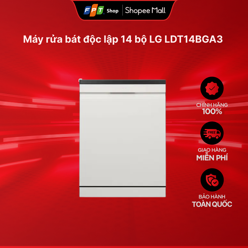 Máy rửa bát độc lập 14 bộ LG LDT14BGA3