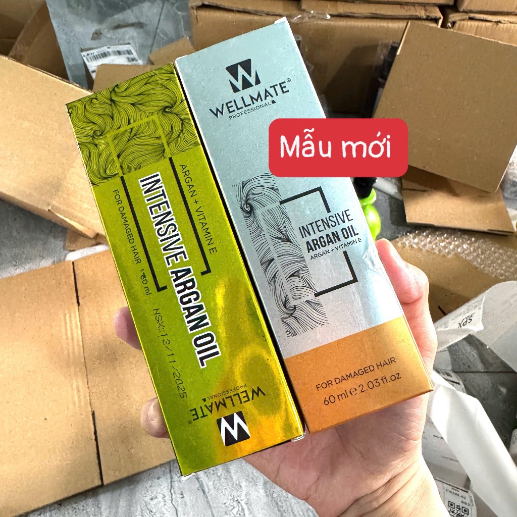 (CHÍNH HÃNG) Dầu dưỡng wellmate Keratin Argan Oil 60ml