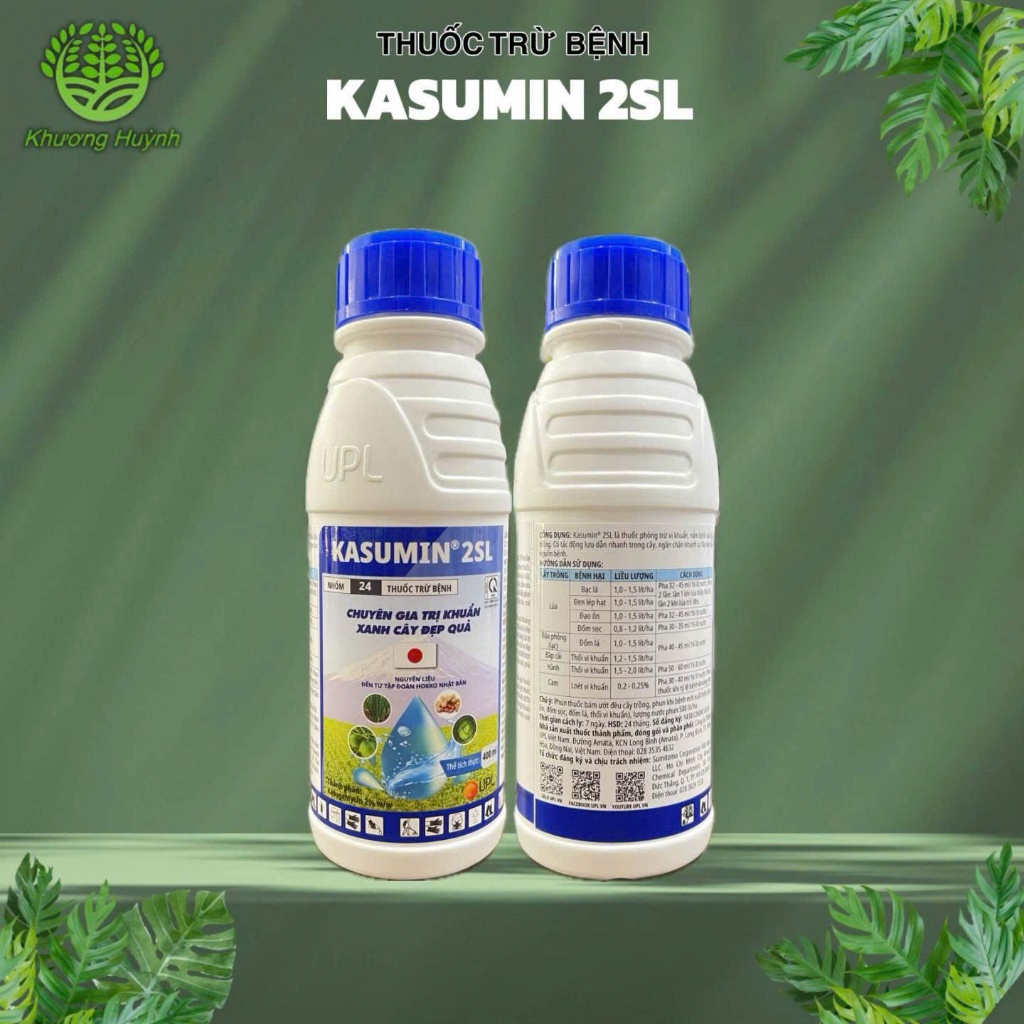 Thuốc trừ nấm vi khuẩn KASUMIN 2SL - Chai 400ml