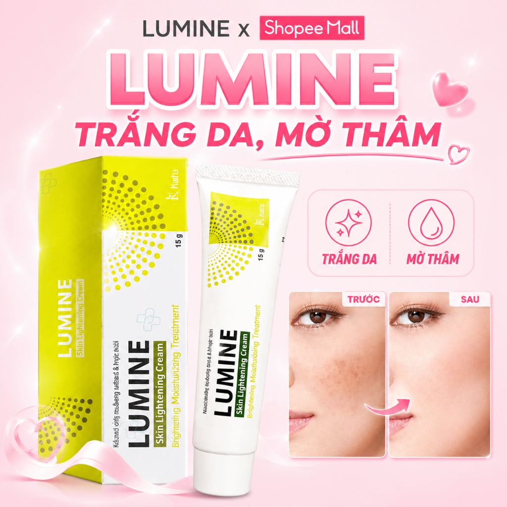 Kem dưỡng trắng da Lumine, hỗ trợ mờ thâm mụn, nám, đều màu da cho làn da căng bóng - Aura Cosmetics