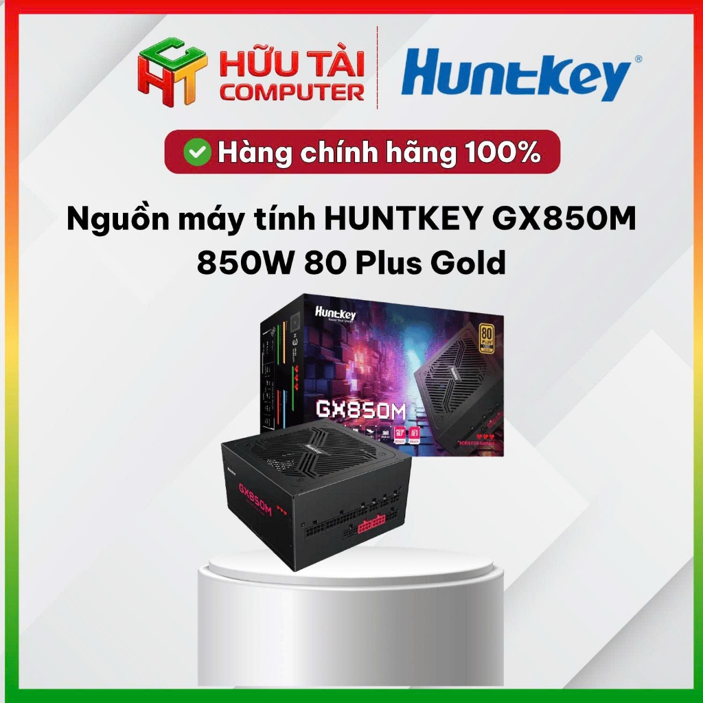 Nguồn máy tính HUNTKEY GX850M 850W 80 Plus Gold