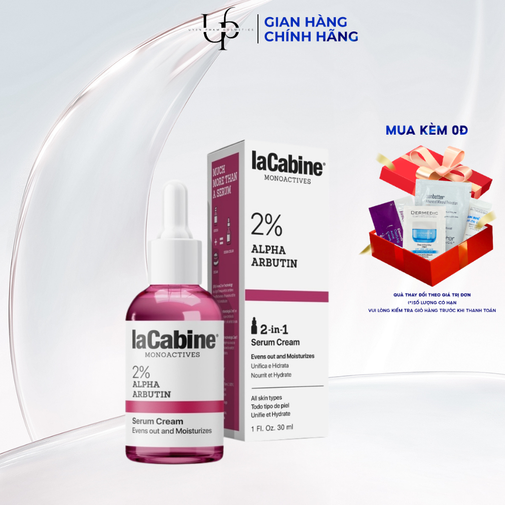 [CÔNG TY] LACABINE 2% Alpha Arbutin Serum Cream – Kem Serum Dưỡng Da 30ml
