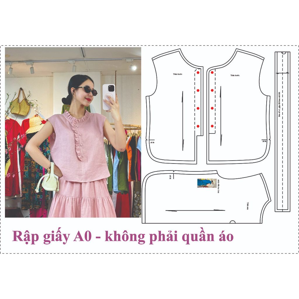 Rập giấy A0 mã 1887 - Rập may áo