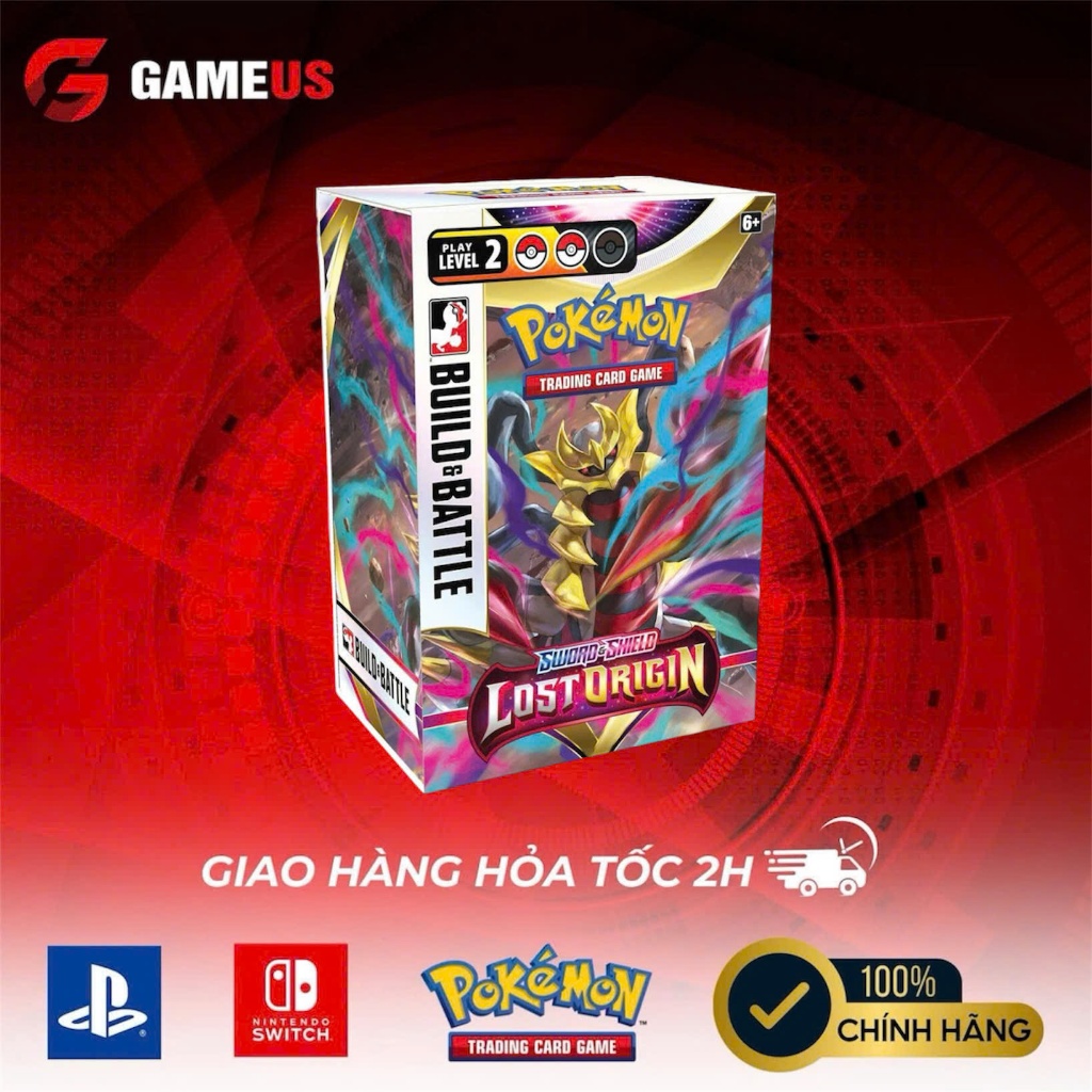 [Chính Hãng] Pokemon TCG : Sword and Shield Lost Origin Build and Battle Box