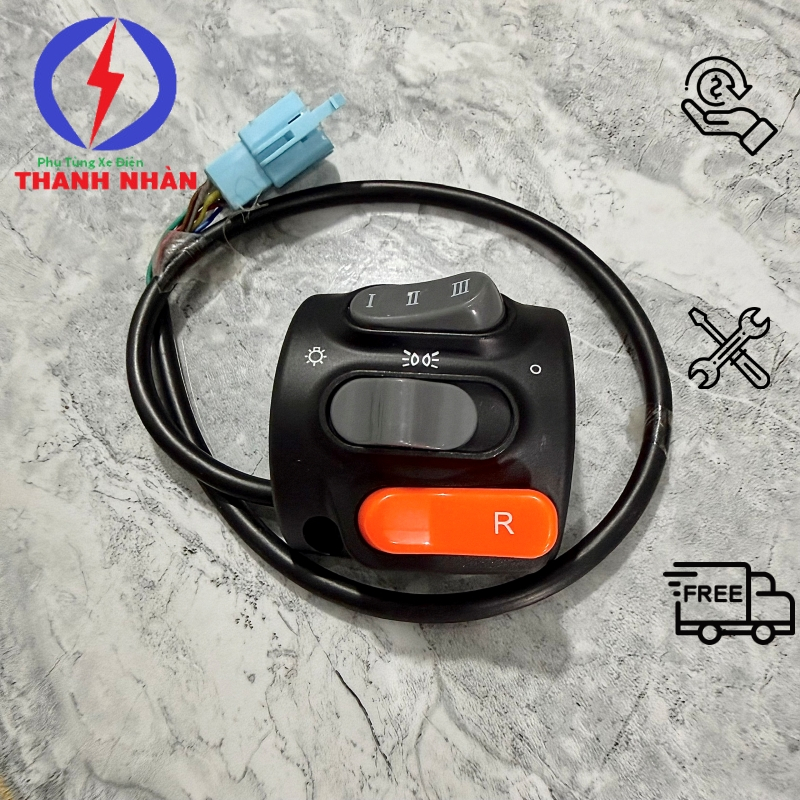 Cụm Công Tắc Xe Điện K1, V1, V1 Plus, Z3 Lihazee Loại Số Lùi