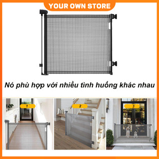 🔥FREESHIP🔥Hàng rào an toàn cho thú cưng  Thanh chắn cửa thu gọn ngăn trẻ em thú cưng Chắn hành