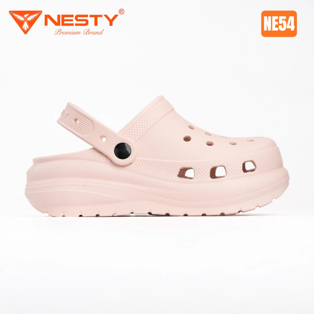 [TẶNG 10 CHARM 3D] Dép Suc Đế Cao Đúc Nguyên Khối Nhãn Hiệu NESTY Mã NE54