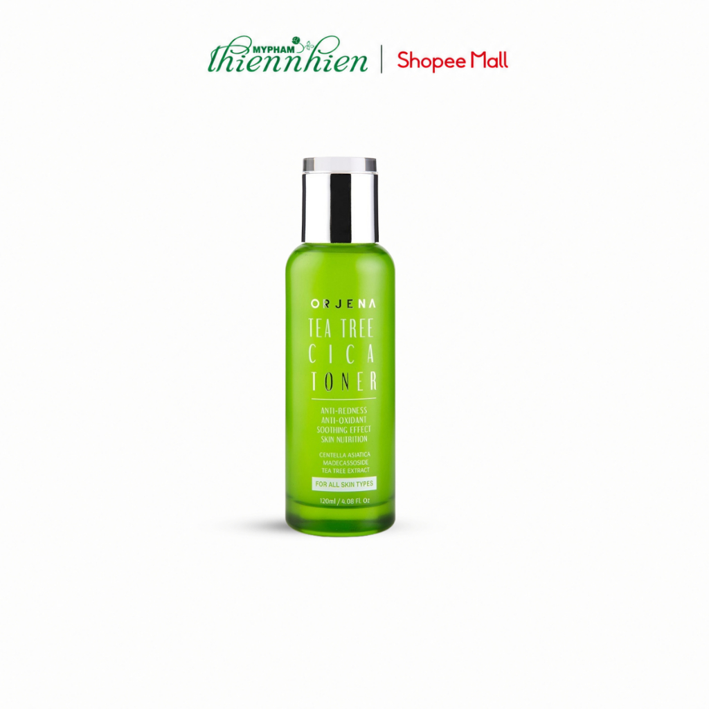 Nước Hoa Hồng (Toner)  Orjena 120ml Chiết Xuất Tràm Trà & Rau Má – Làm Dịu, Cấp Ẩm, Se Khít Lỗ Chân 