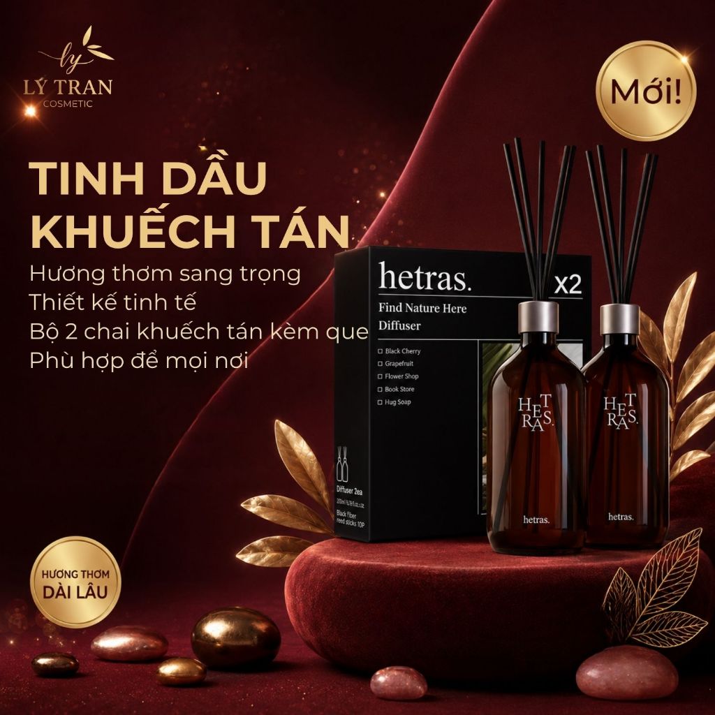 Tinh dầu thơm phòng khuếch tán HETRAS Premium Diffuser