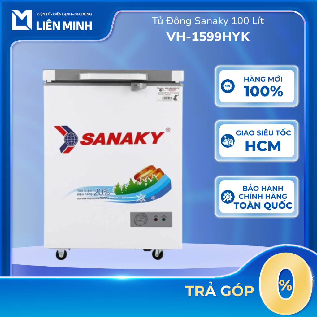 VH-1599HYK | VH-1599HY - Tủ Đông Sanaky 100 Lít [Giao Toàn Quốc]