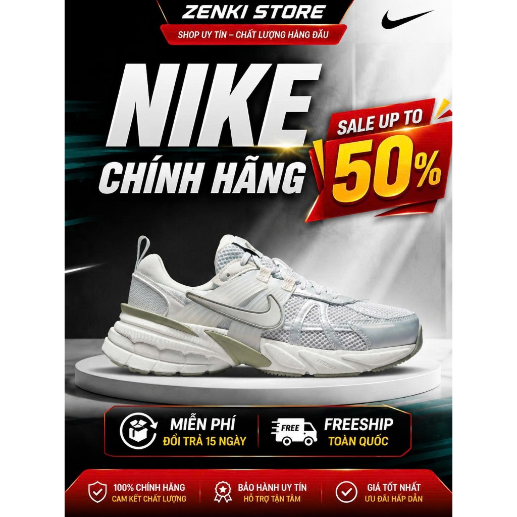 [ZENKI - Chính hãng] Giày Nike Wmns V2K Run 'Metallic Silver'