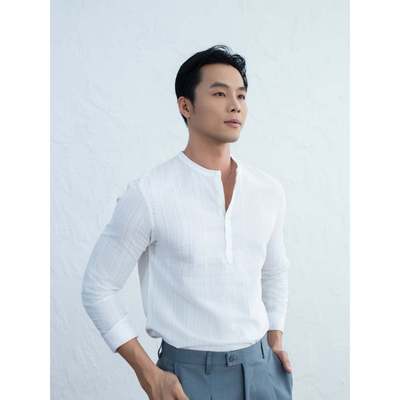 [Sale] Áo sơ mi tay dài nam Ben & Tod R1621 BE240 chất liệu cotton co giãn, thoáng mát, cao cấp Regular