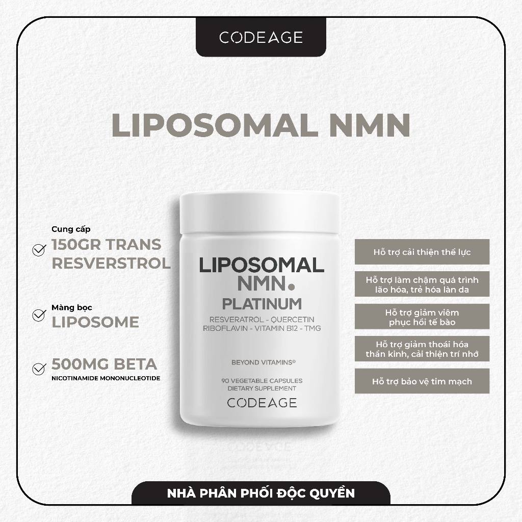 Viên Uống Codeage Liposomal NMN 90 Viên
