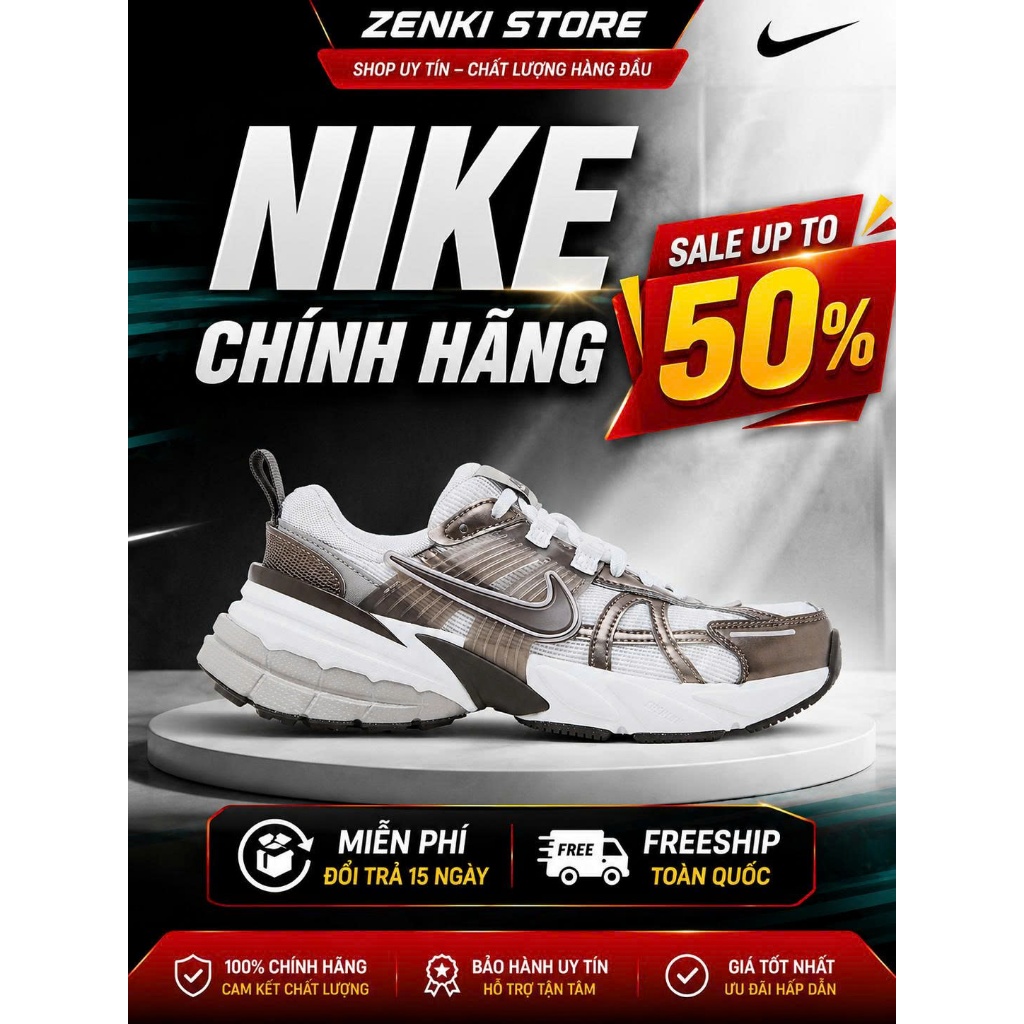 [ZENKI - Chính hãng] Giày Nike V2K Run 'Mink Brown'