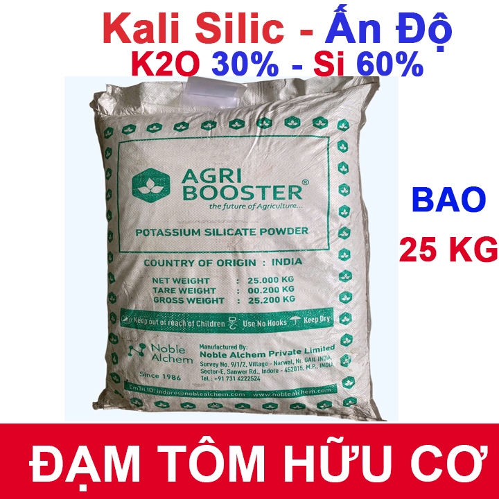 Kali Silic K2SiO3 Bao 25Kg Tan Nhanh – Chuyên Dùng Sầu Riêng, Cây Ăn Trái