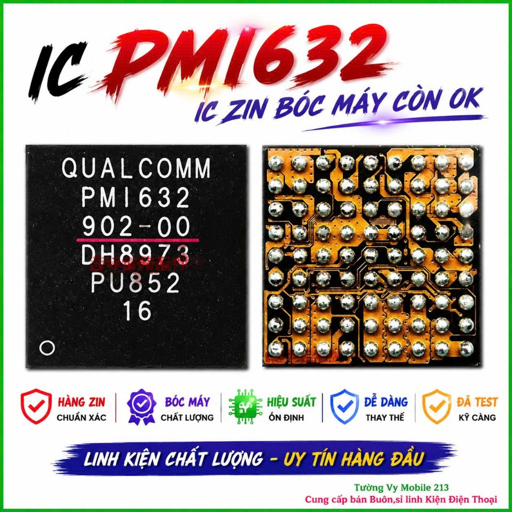 ic nguon PMi632 ,ic cũ bóc máy ok