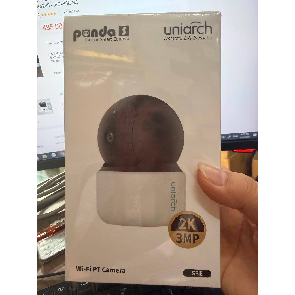 Camera WIFI Trong Nhà UNV S3E Giám Sát 24/7 Xoay 360°, Chuẩn Ultra265 - IPC-S3E-M3
