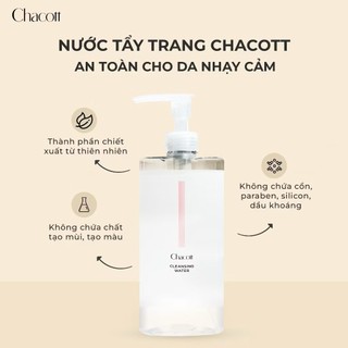 [NHẬP KHẨU] Tẩy trang Chacott Cleansing Water 500ml