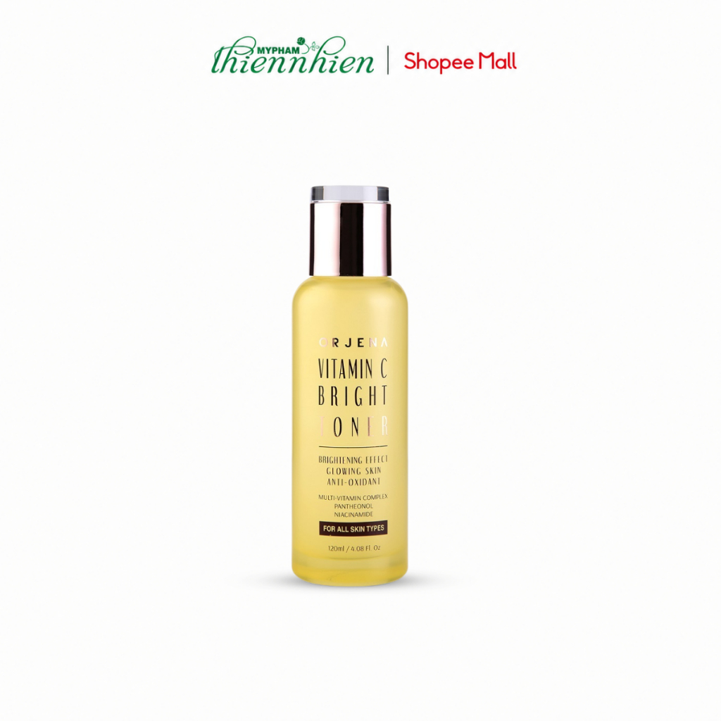 Nước Hoa Hồng Orjena Vitamin C 120ml – Toner Dưỡng Sáng Da, Cân Bằng pH, Cấp Ẩm, Giúp Da Mịn Màng