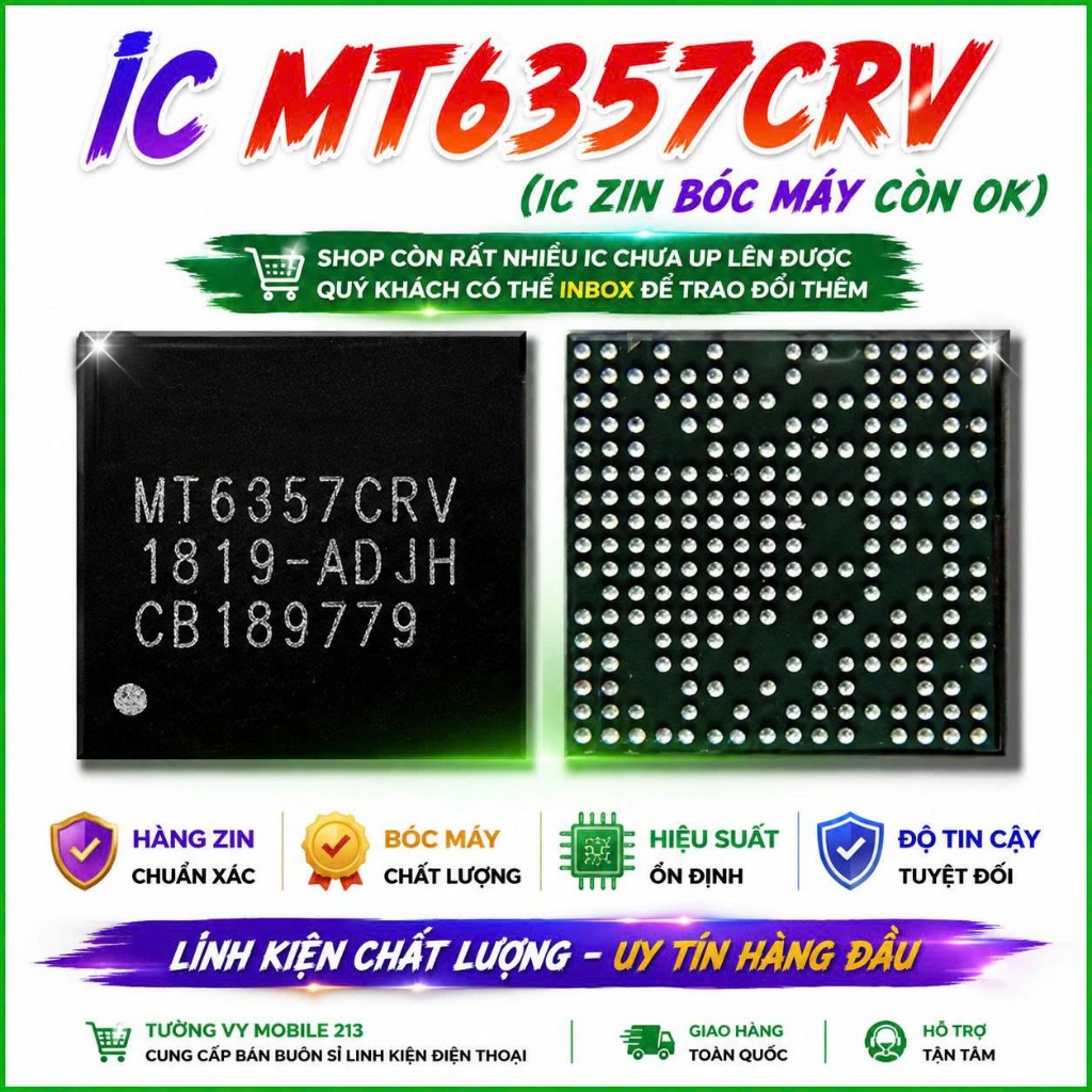 ic MT6357CRV ,thay thế,sửa main