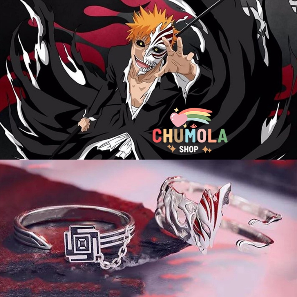 Nhẫn KUROSAKI ICHIGO Bleach phụ kiện trang sức cosplay anime chibi thời trang