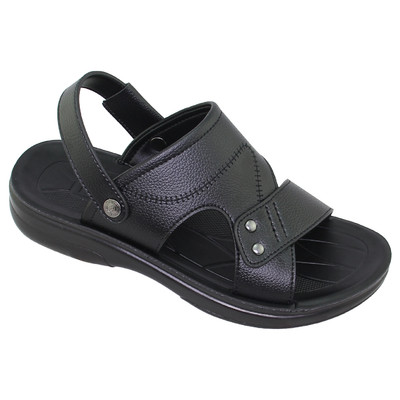 Sandal đế bằng nam Bita's SUM.140 (Đen + Nâu + Vàng bò)
