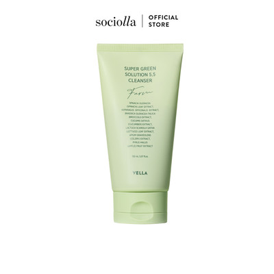 Sữa Rửa Mặt Vella Super Green Solution 5.5 Cleanser 150ml