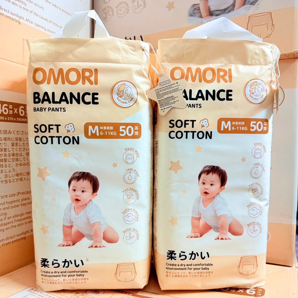 TÃ Bỉm OMORi BAlance Bỉm Dán / Quần Omori Balance Đủ Size Cho Bé Siêu Thấm Hút, An Toàn Cho Bé