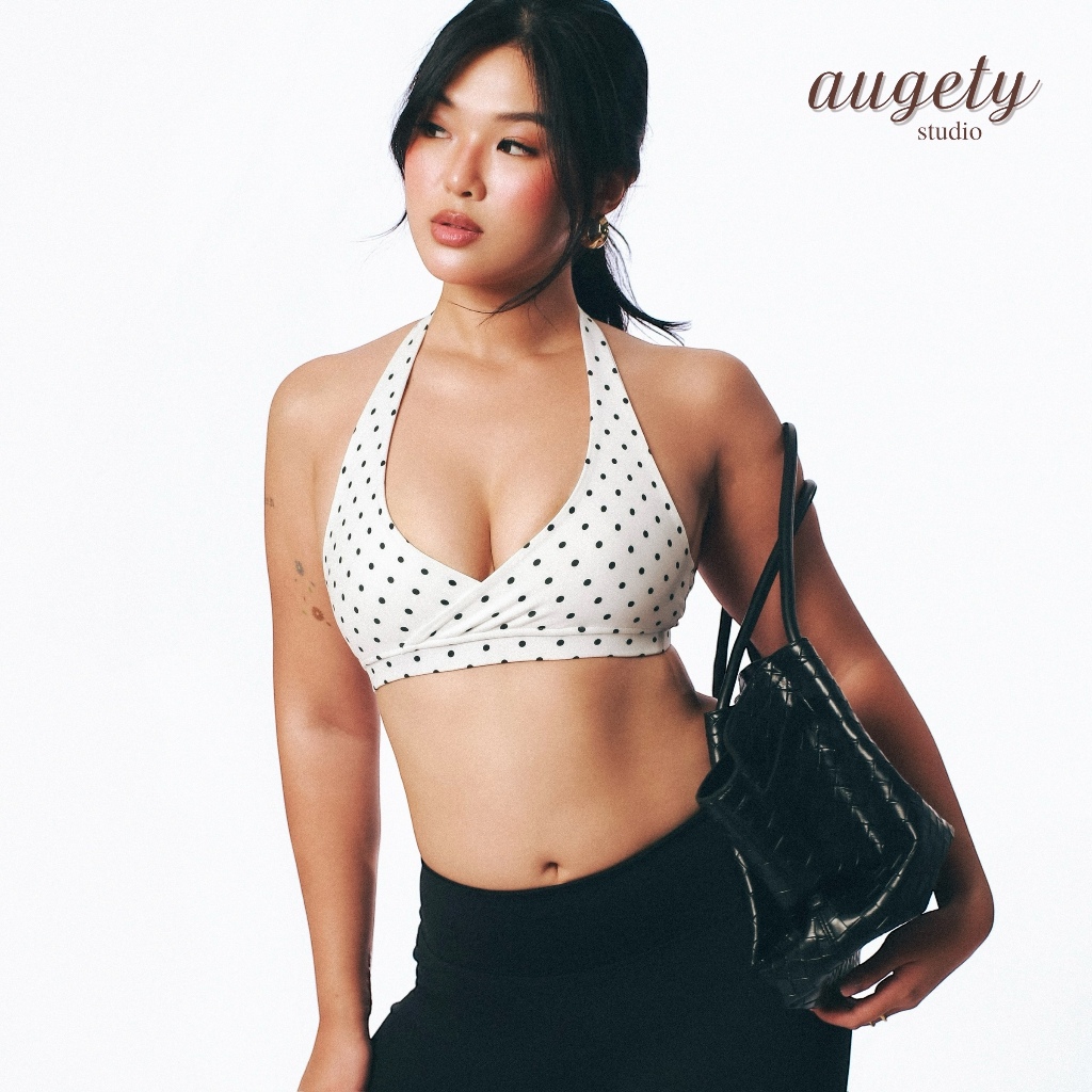 Áo Bra Nữ Gom Ngực Cổ Yếm Có Mút Tháo Rời Augety Studio, MOLLY Halter-Neck Bras | BigBuy360 - bigbuy360.vn