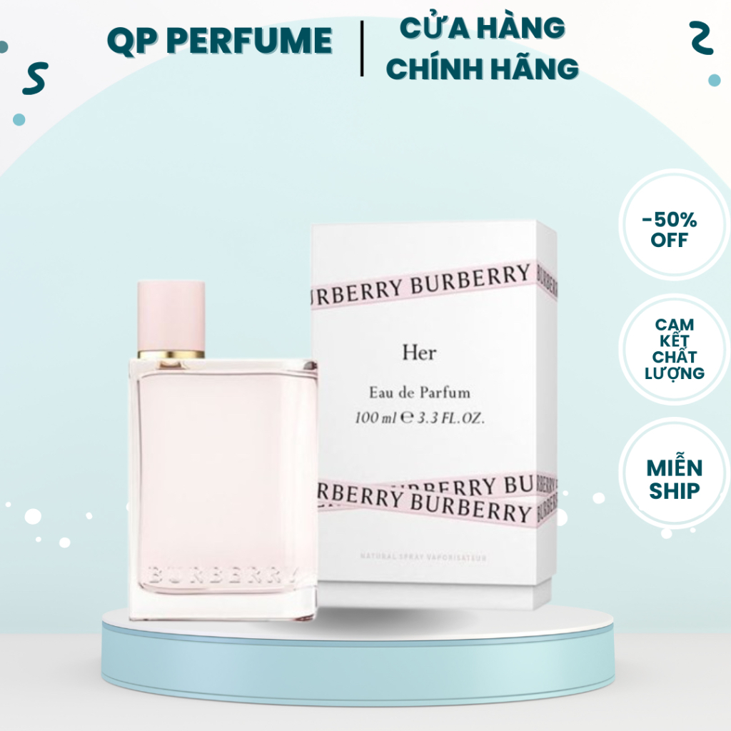 [ Chính Hãng ] Nước Hoa Nữ BBR Her 100ml Nữ Tính Tinh tế - Full Box